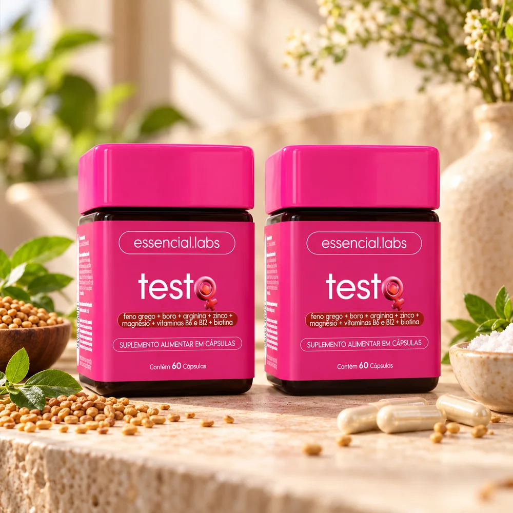 Testo Mulheres Essencial Labs – 60 Cápsulas